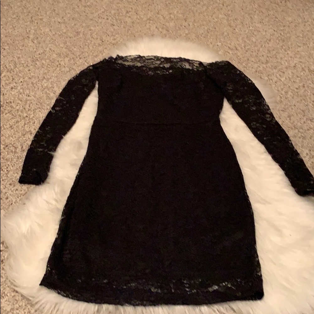 Charlotte Russe // lace boat neck mini dress